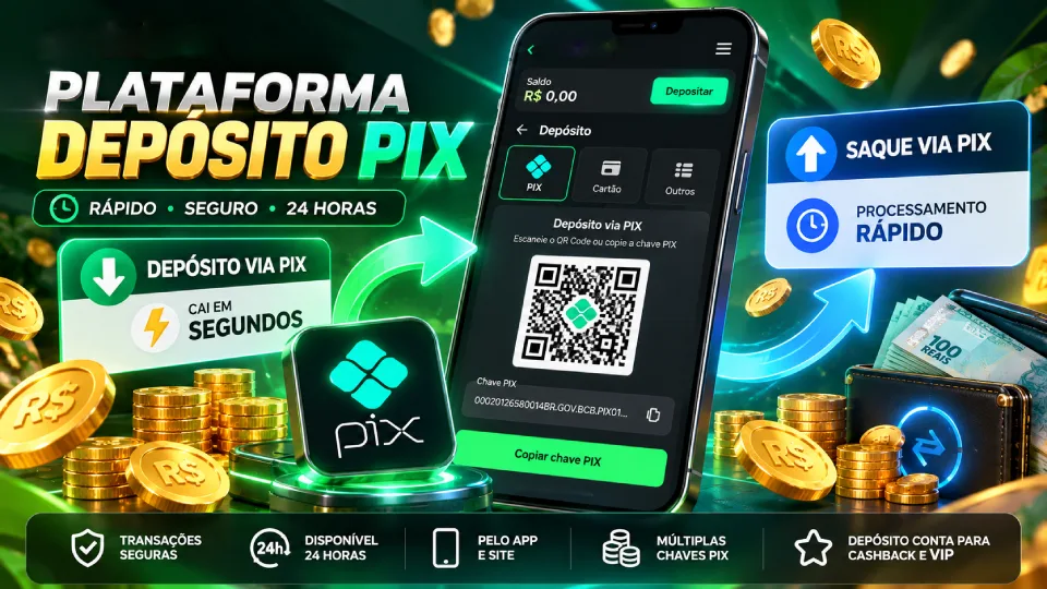 Tela de depósito PIX do 5ubet