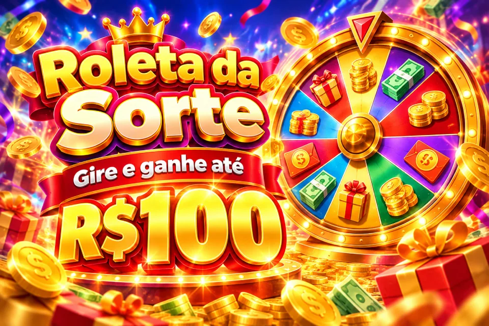 Roleta da Sorte: gire para ganhar até R$100 no APP 5ubet